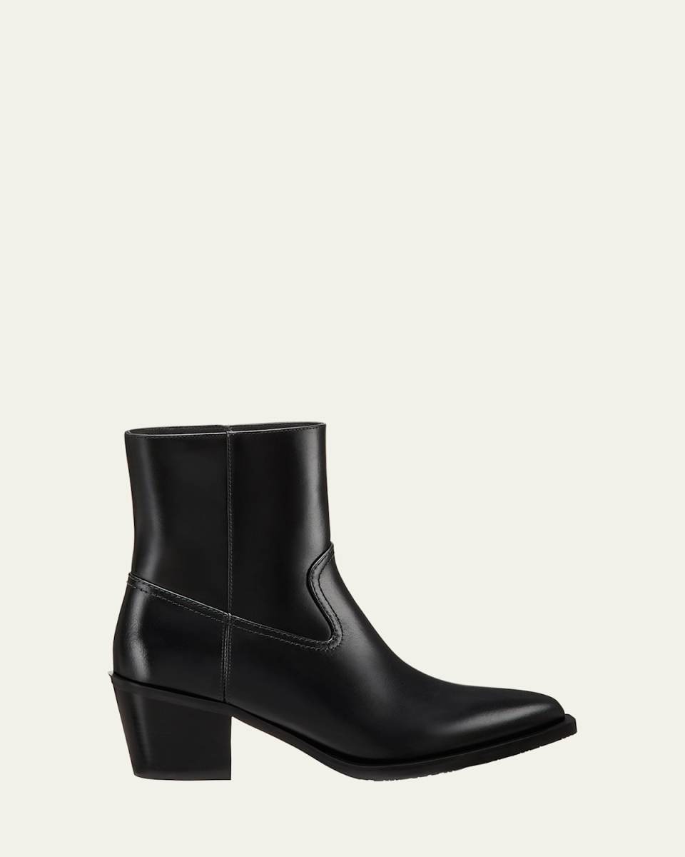 Tate Calfskin Western Booties